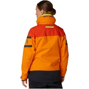 2019 Helly Hansen Chaqueta Skagen Offshore Para Mujer Blaze Orange 33920